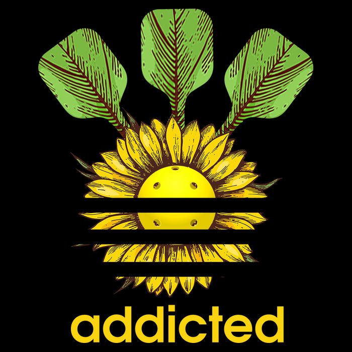 Pickleball Addicted Cropped Pullover Crew