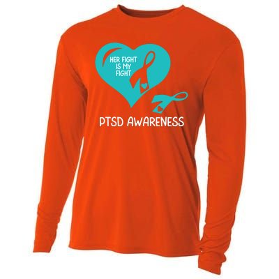 Ptsd Awareness Ptsd Awareness Gift Ptsd Support Ptsd Ribbon Ptsd Month Cooling Performance Long Sleeve Crew