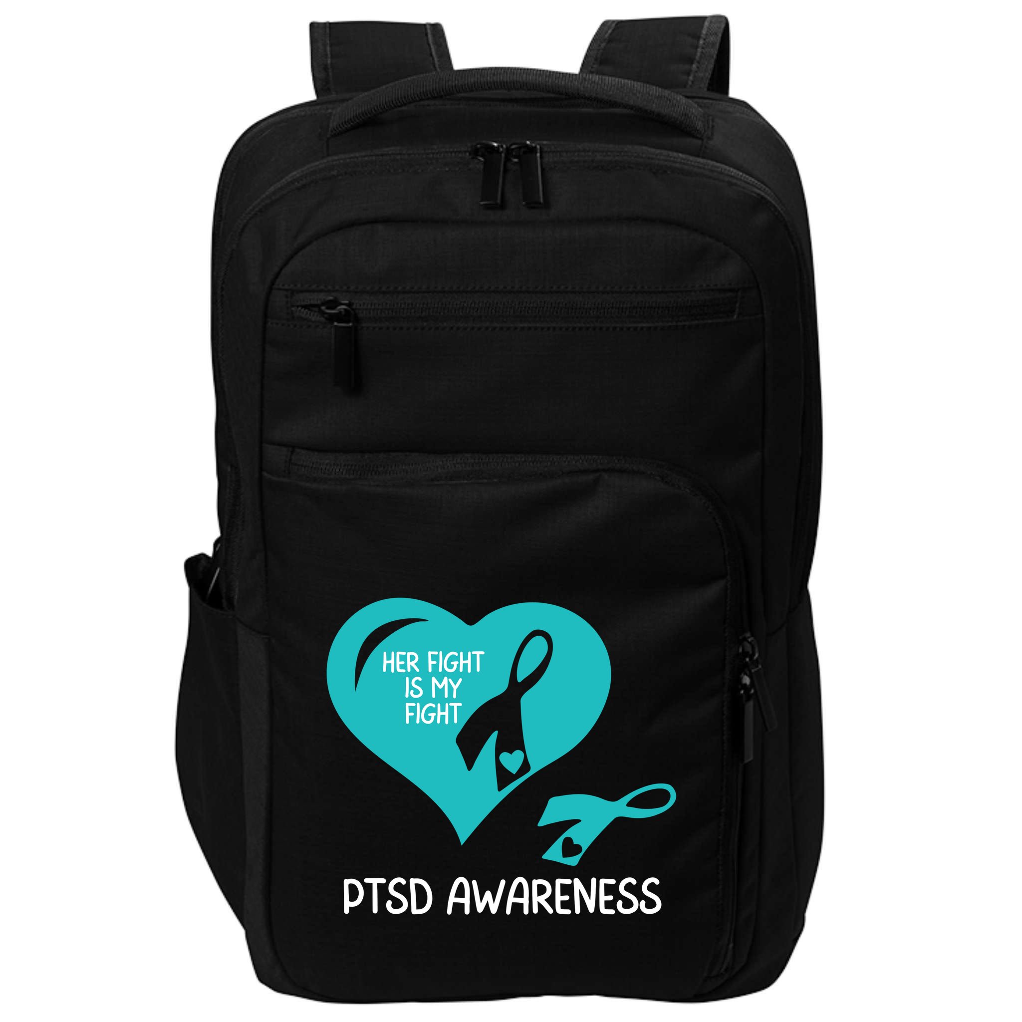 Ptsd Awareness Ptsd Awareness Gift Ptsd Support Ptsd Ribbon Ptsd Month Impact Tech Backpack