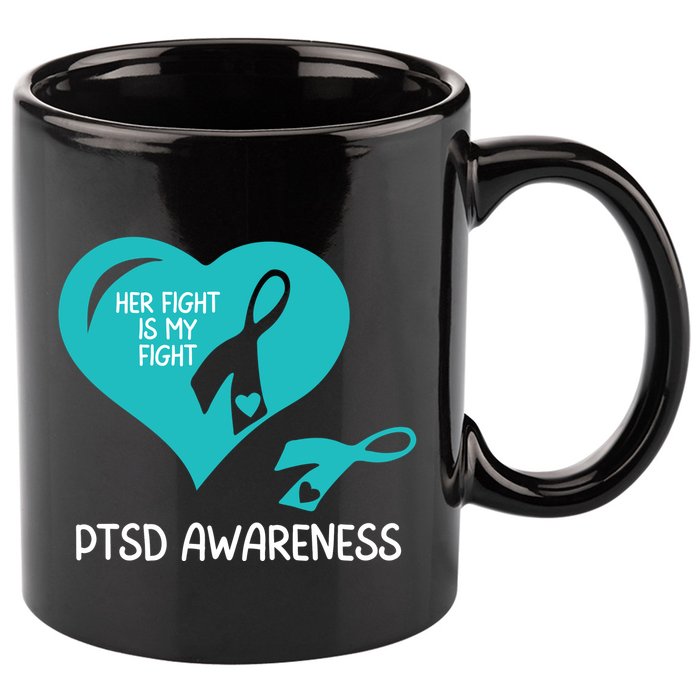 Ptsd Awareness Ptsd Awareness Gift Ptsd Support Ptsd Ribbon Ptsd Month 11oz C Handle Ceramic Mug