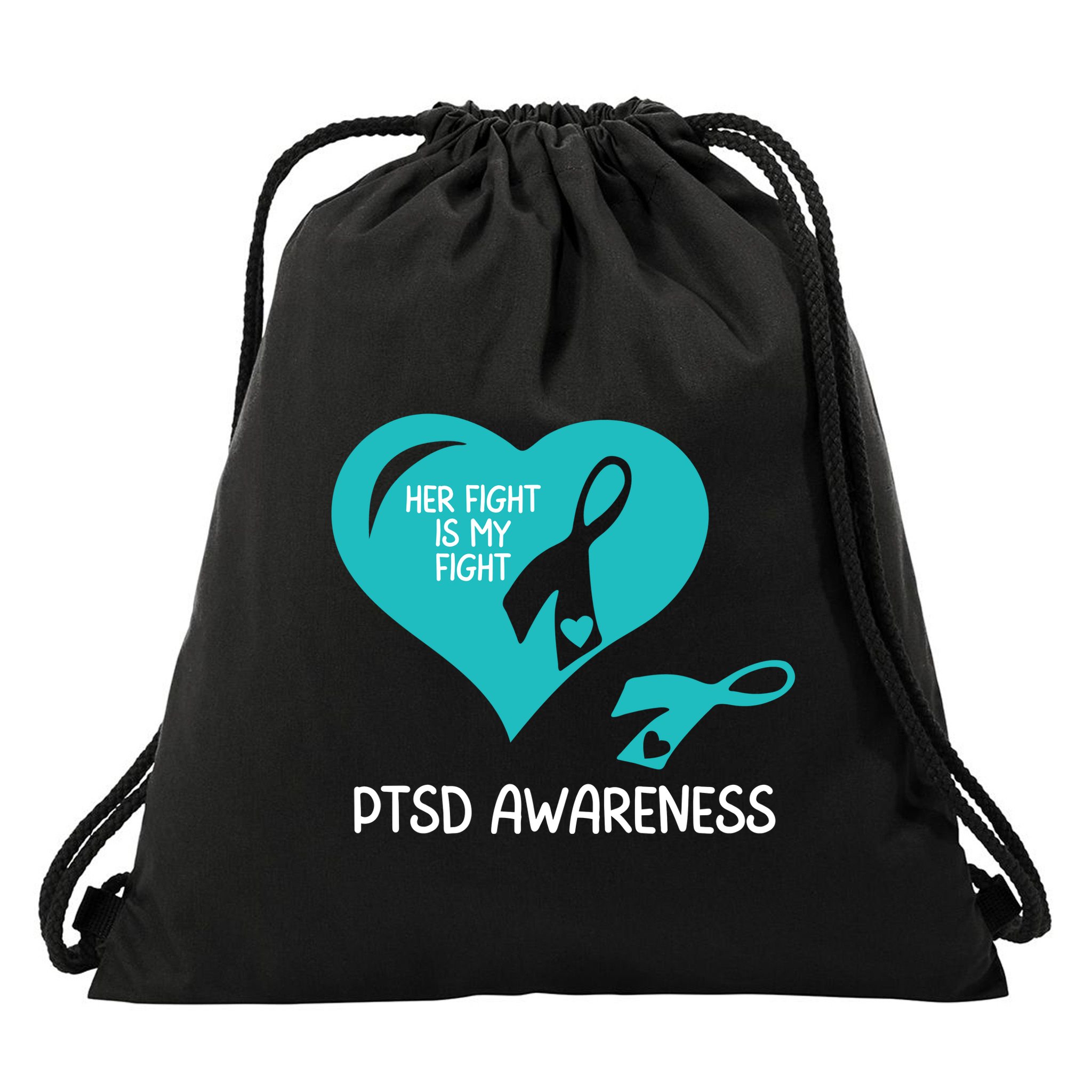 Ptsd Awareness Ptsd Awareness Gift Ptsd Support Ptsd Ribbon Ptsd Month Drawstring Bag