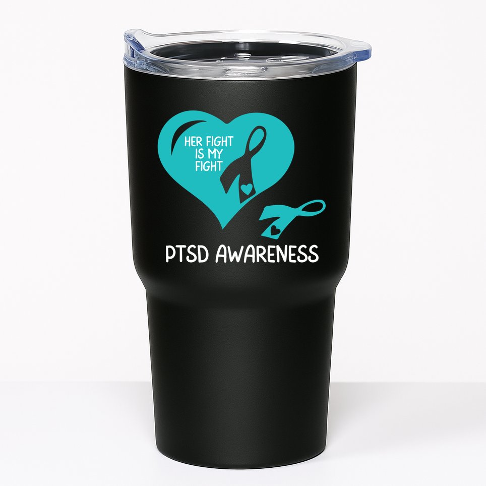 Ptsd Awareness Ptsd Awareness Gift Ptsd Support Ptsd Ribbon Ptsd Month Tumbler
