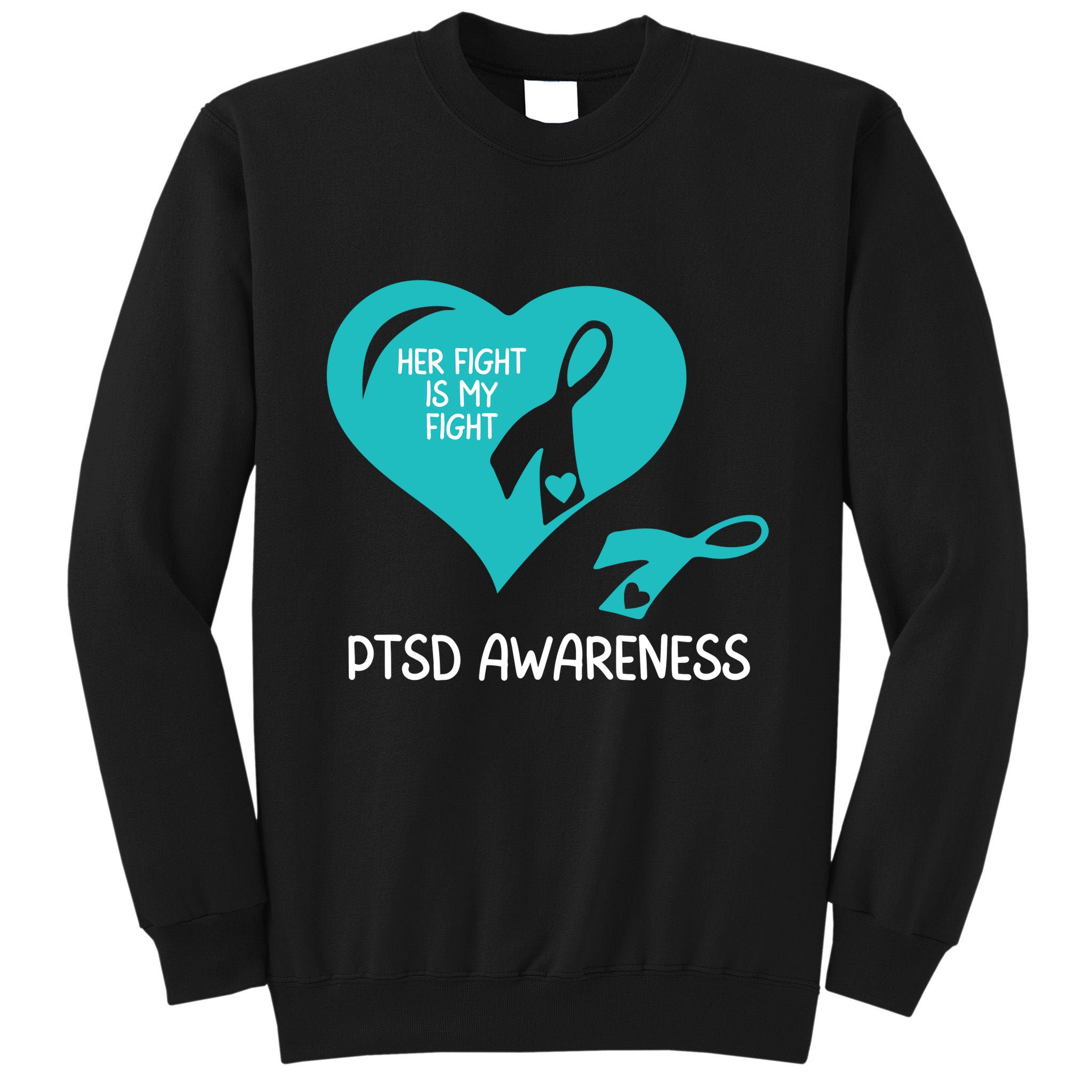 Ptsd Awareness Ptsd Awareness Gift Ptsd Support Ptsd Ribbon Ptsd Month Tall Sweatshirt