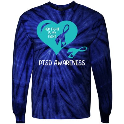 Ptsd Awareness Ptsd Awareness Gift Ptsd Support Ptsd Ribbon Ptsd Month Tie-Dye Long Sleeve Shirt