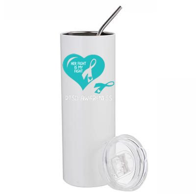 Ptsd Awareness Ptsd Awareness Gift Ptsd Support Ptsd Ribbon Ptsd Month Stainless Steel Tumbler