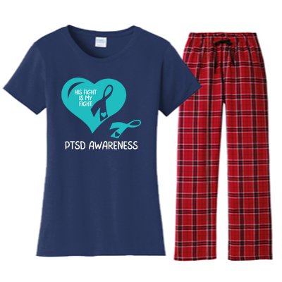 Ptsd Awareness Ptsd Awareness Gift Ptsd Support Ptsd Month Ptsd Ribbon Women's Flannel Pajama Set