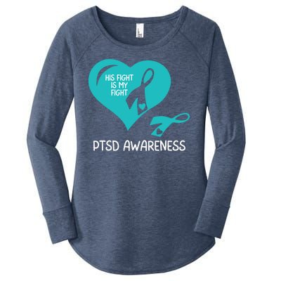 Ptsd Awareness Ptsd Awareness Gift Ptsd Support Ptsd Month Ptsd Ribbon Women's Perfect Tri Tunic Long Sleeve Shirt