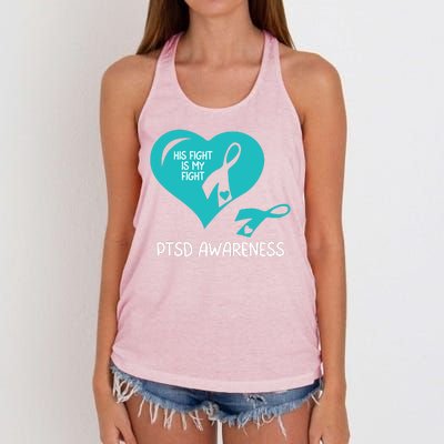 Ptsd Awareness Ptsd Awareness Gift Ptsd Support Ptsd Month Ptsd Ribbon Women's Knotted Racerback Tank