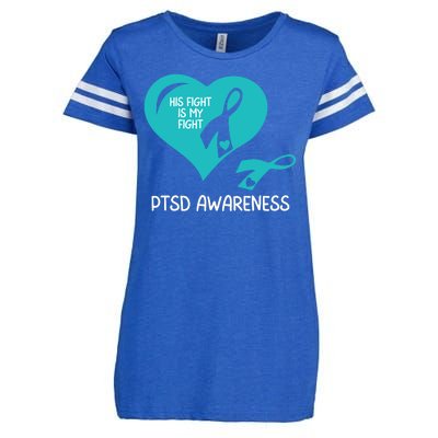 Ptsd Awareness Ptsd Awareness Gift Ptsd Support Ptsd Month Ptsd Ribbon Enza Ladies Jersey Football T-Shirt