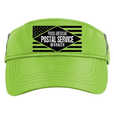 Proud American Postal Service Worker Patriotic US Flag Adult Drive Performance Visor