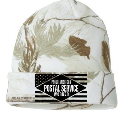 Proud American Postal Service Worker Patriotic US Flag Kati Licensed 12" Camo Beanie