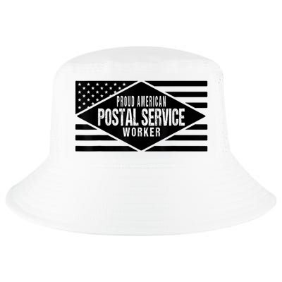 Proud American Postal Service Worker Patriotic US Flag Cool Comfort Performance Bucket Hat