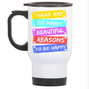 Positive Affirmations Positive Message Stainless Steel Travel Mug