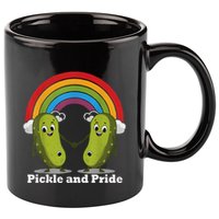 Pickle And Pride Pride Month Lgbtq Rainbow Funny Saying 11oz C Handle Ceramic Mug