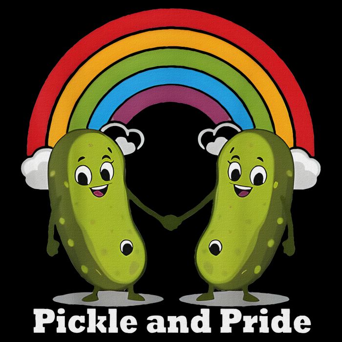 Pickle And Pride Pride Month Lgbtq Rainbow Funny Saying Drawstring Bag