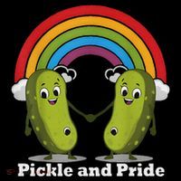 Pickle And Pride Pride Month Lgbtq Rainbow Funny Saying Premium T-Shirt