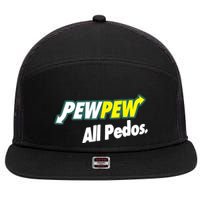 Pewpew All Pedos 7 Panel Mesh Trucker Snapback Hat