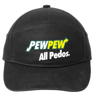 Pewpew All Pedos 7-Panel Snapback Hat