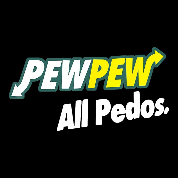 Pewpew All Pedos Drawstring Bag