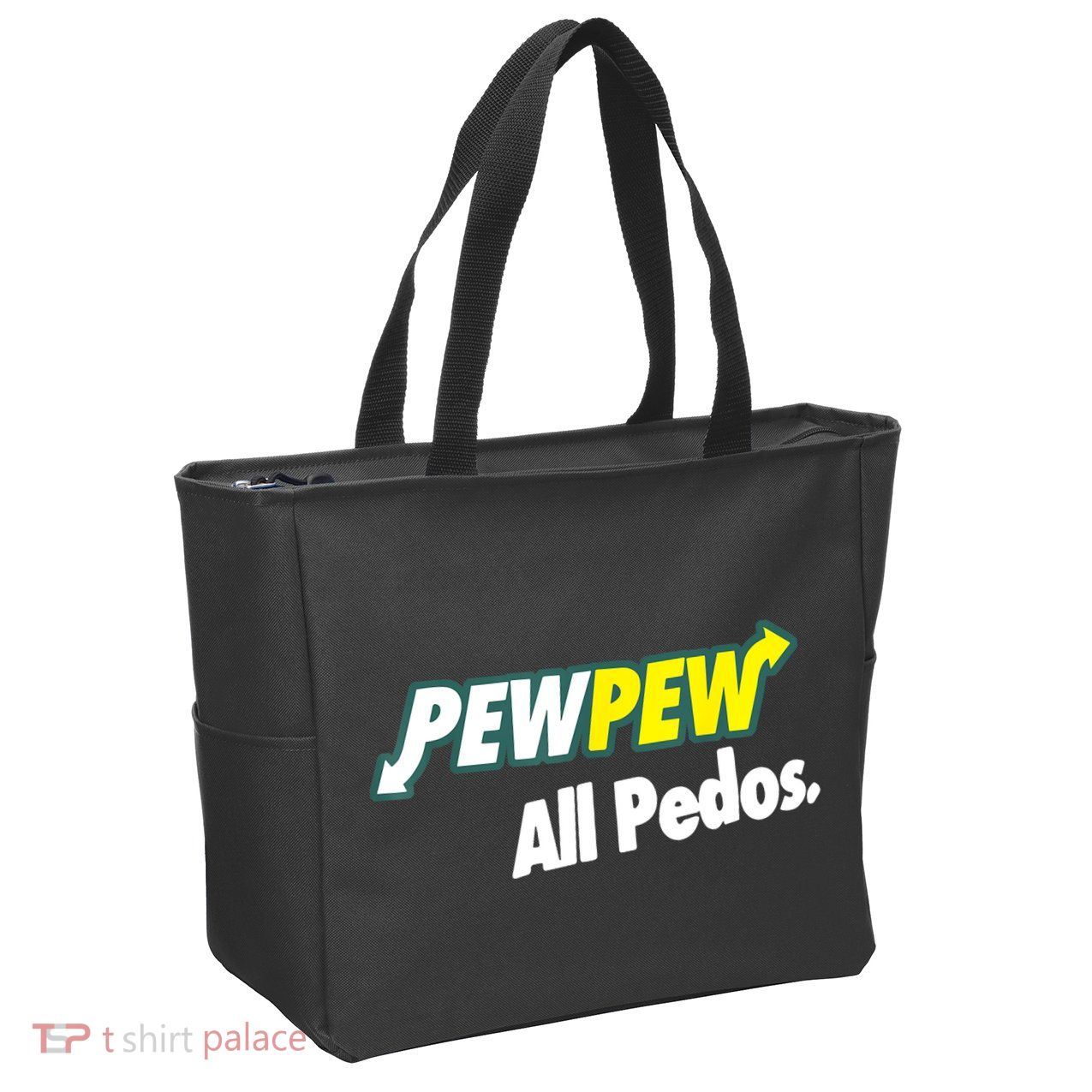 Pewpew All Pedos Zip Tote Bag