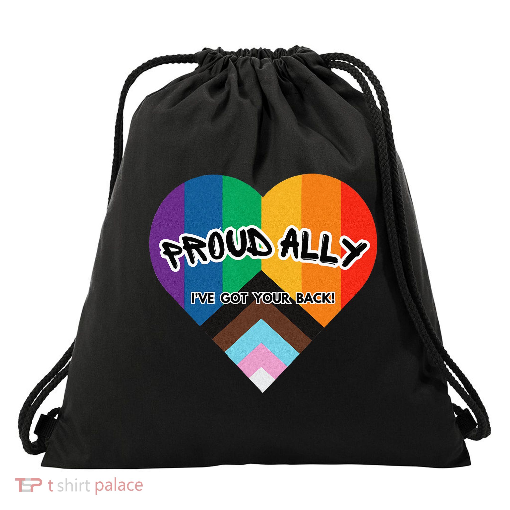 Proud Ally Drawstring Bag