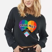 Proud Ally Cropped Pullover Crew