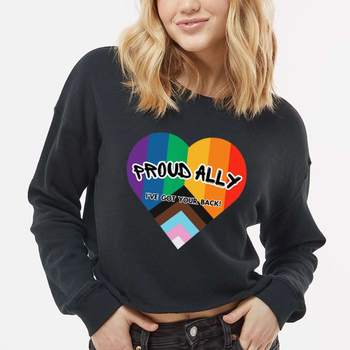 Proud Ally Cropped Pullover Crew