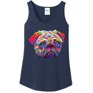 Pug Artwork Pug Lover Pug Owner Pug Art Pug Ladies Essential Tank