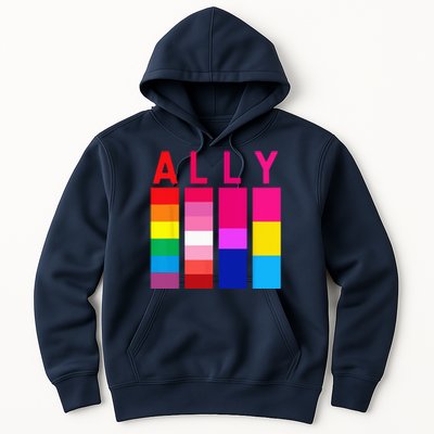 Proud Ally Pride Rainbow LGBT Ally Hoodie