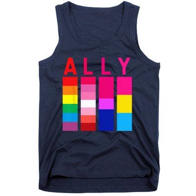 Proud Ally Pride Rainbow LGBT Ally Tank Top