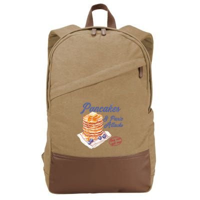 Pancakes And Panic Attacks Cotton Canvas Backpack