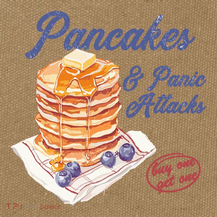 Pancakes And Panic Attacks Cotton Canvas Backpack