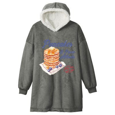 Pancakes And Panic Attacks Hooded Wearable Blanket