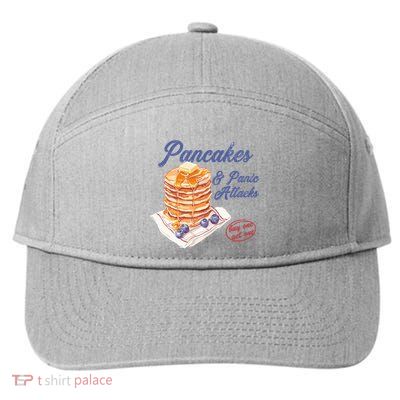 Pancakes And Panic Attacks 7-Panel Snapback Hat