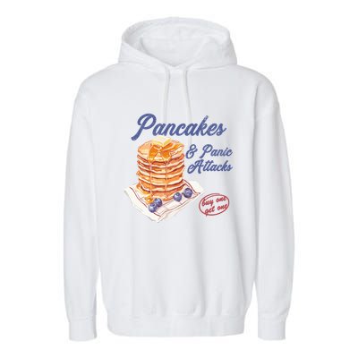 Pancakes And Panic Attacks Garment-Dyed Fleece Hoodie