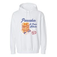 Pancakes And Panic Attacks Garment-Dyed Fleece Hoodie