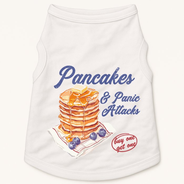 Pancakes And Panic Attacks Doggie Tank