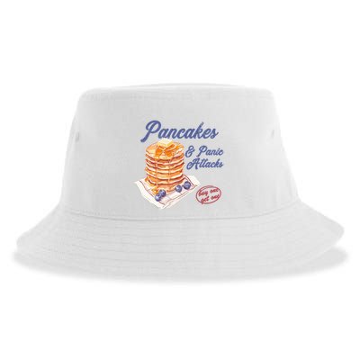 Pancakes And Panic Attacks Sustainable Bucket Hat