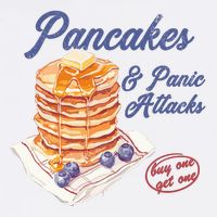 Pancakes And Panic Attacks Sustainable Bucket Hat