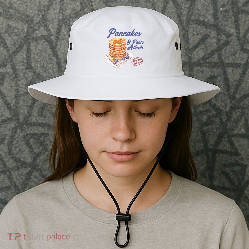 Pancakes And Panic Attacks Bucket Hat