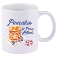 Pancakes And Panic Attacks 11oz C Handle Ceramic Mug