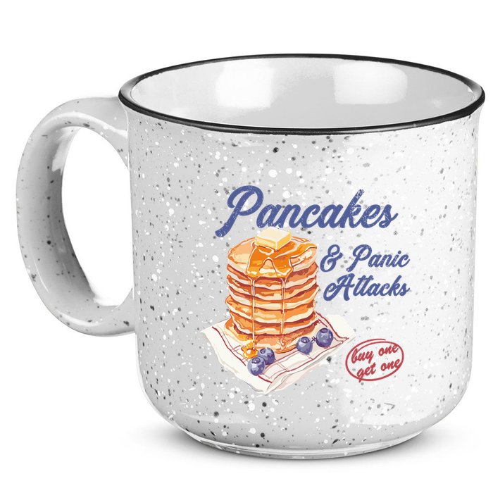 Pancakes And Panic Attacks 15oz Campfire Ceramic Mug