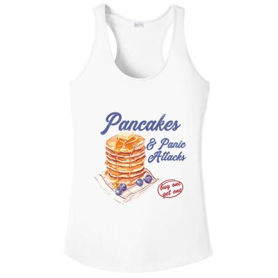 Pancakes And Panic Attacks Ladies PosiCharge Competitor Racerback Tank