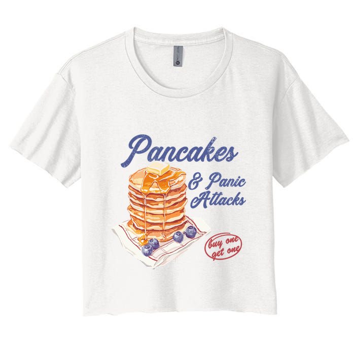 Pancakes And Panic Attacks Crop Top