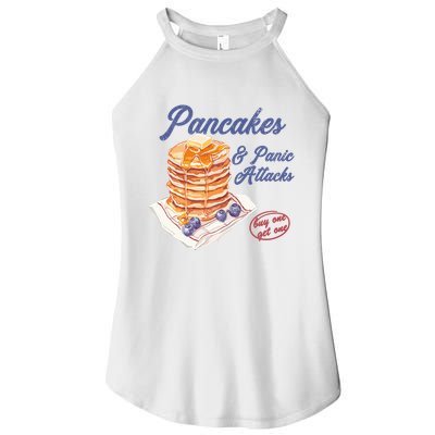 Pancakes And Panic Attacks Women's Perfect Tri Rocker Tank