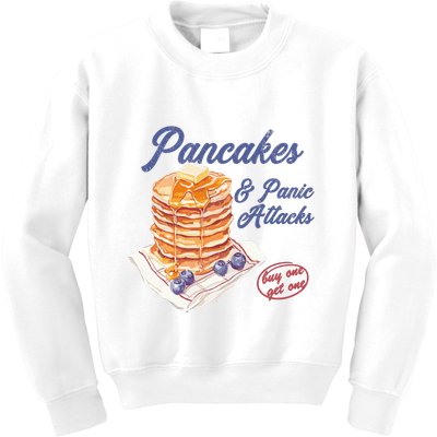 Pancakes And Panic Attacks Kids Sweatshirt