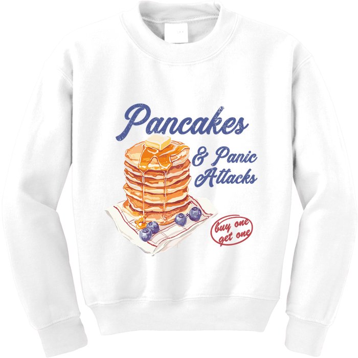Pancakes And Panic Attacks Kids Sweatshirt