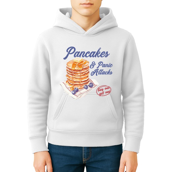 Pancakes And Panic Attacks Kids Hoodie