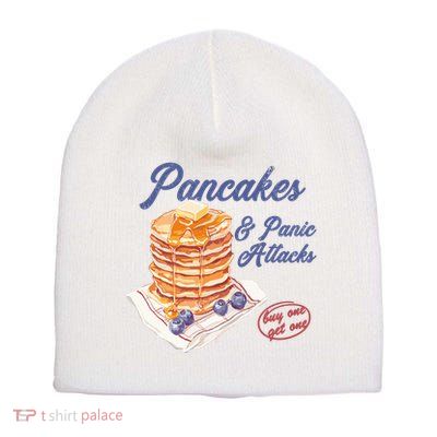 Pancakes And Panic Attacks Short Acrylic Beanie