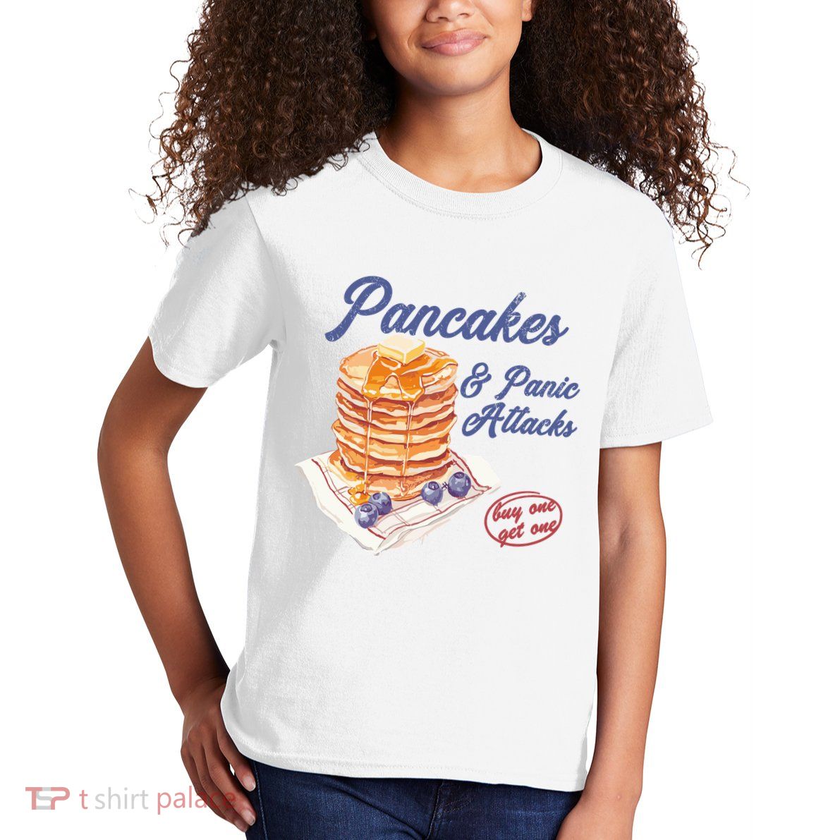 Pancakes And Panic Attacks Kids T-Shirt